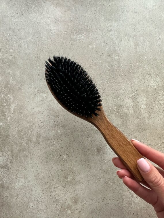 Natural Boar Bristle Massge Hair Brush (LIMITED)